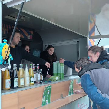 Besuch vom B-Free Saftladen