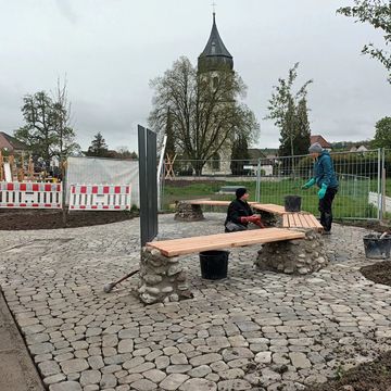 Endspurt am Römerplatz