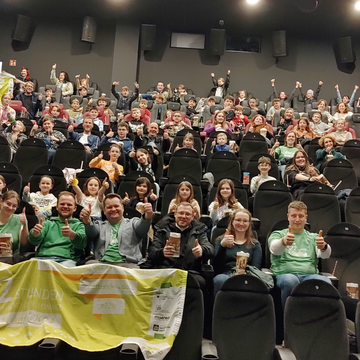 Dankeaktion im Kino mit Schirmherr