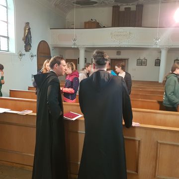 und schon haben wir den Segen und machen uns auf den Heimweg