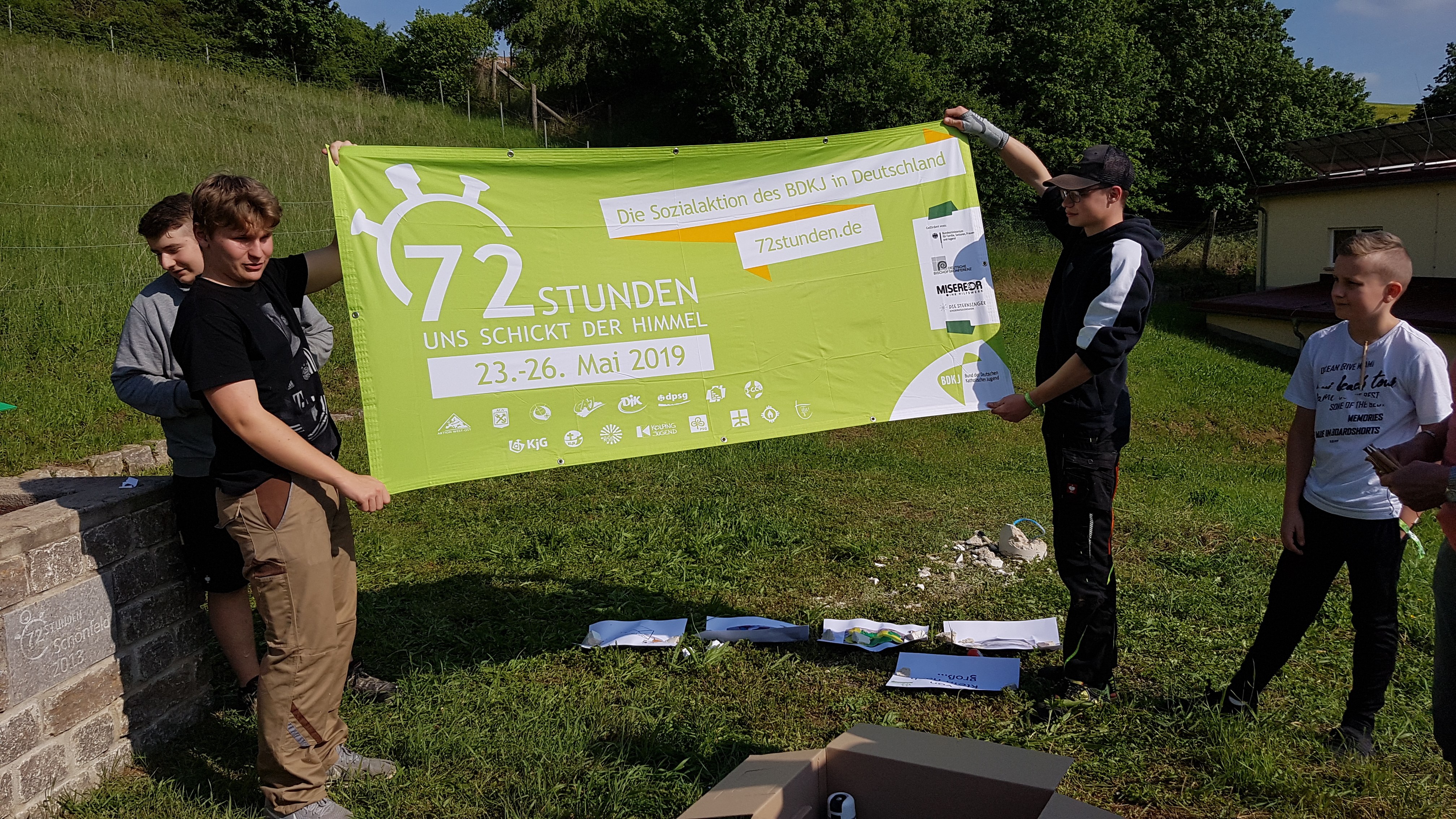 Pünktlich um 17.07 Uhr startete die Aktion in Schönfeld