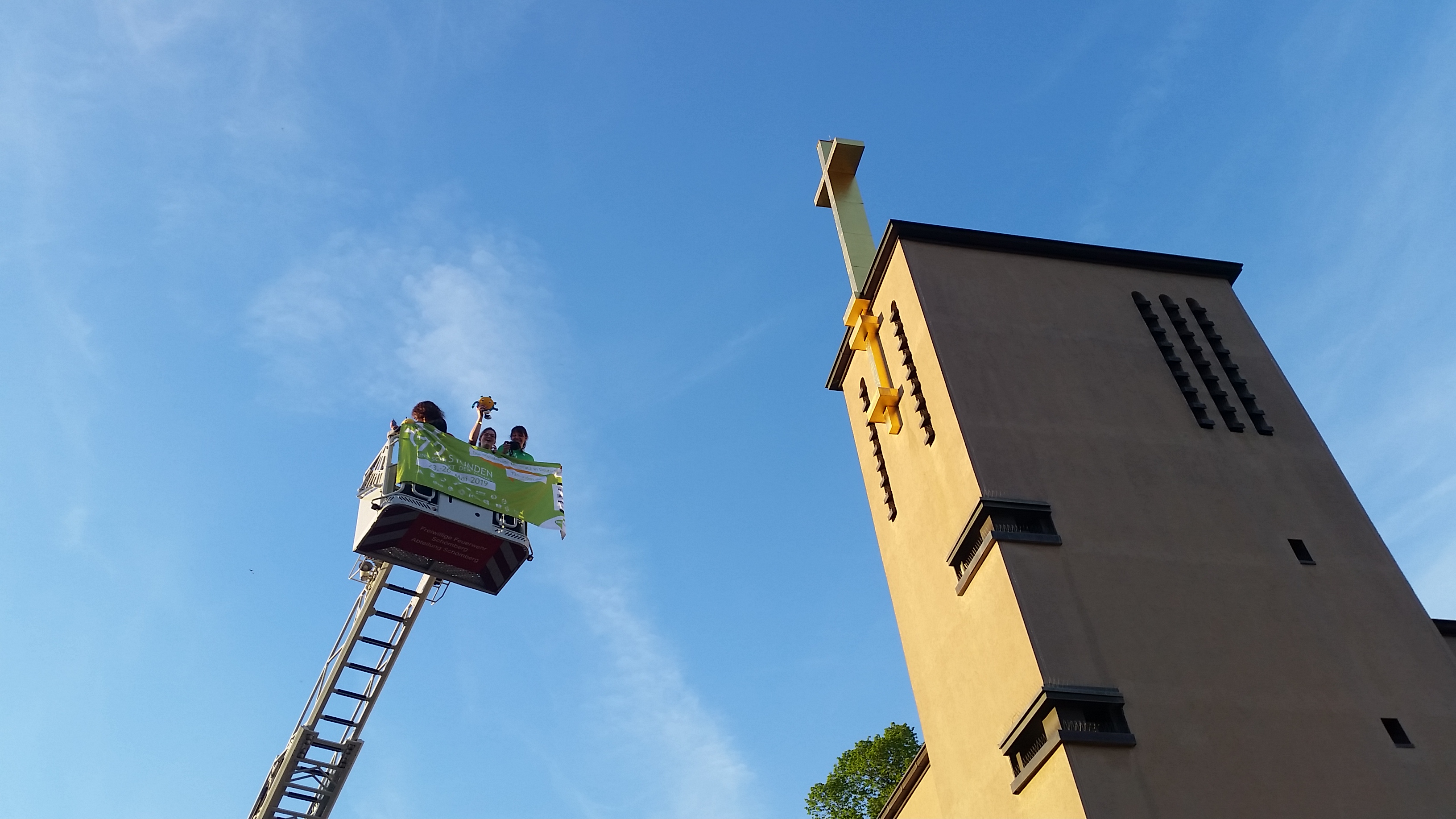 In den Himmel geschickt