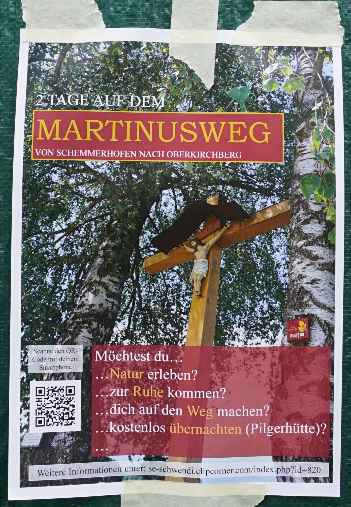 Plakat während der Aktion entworfen