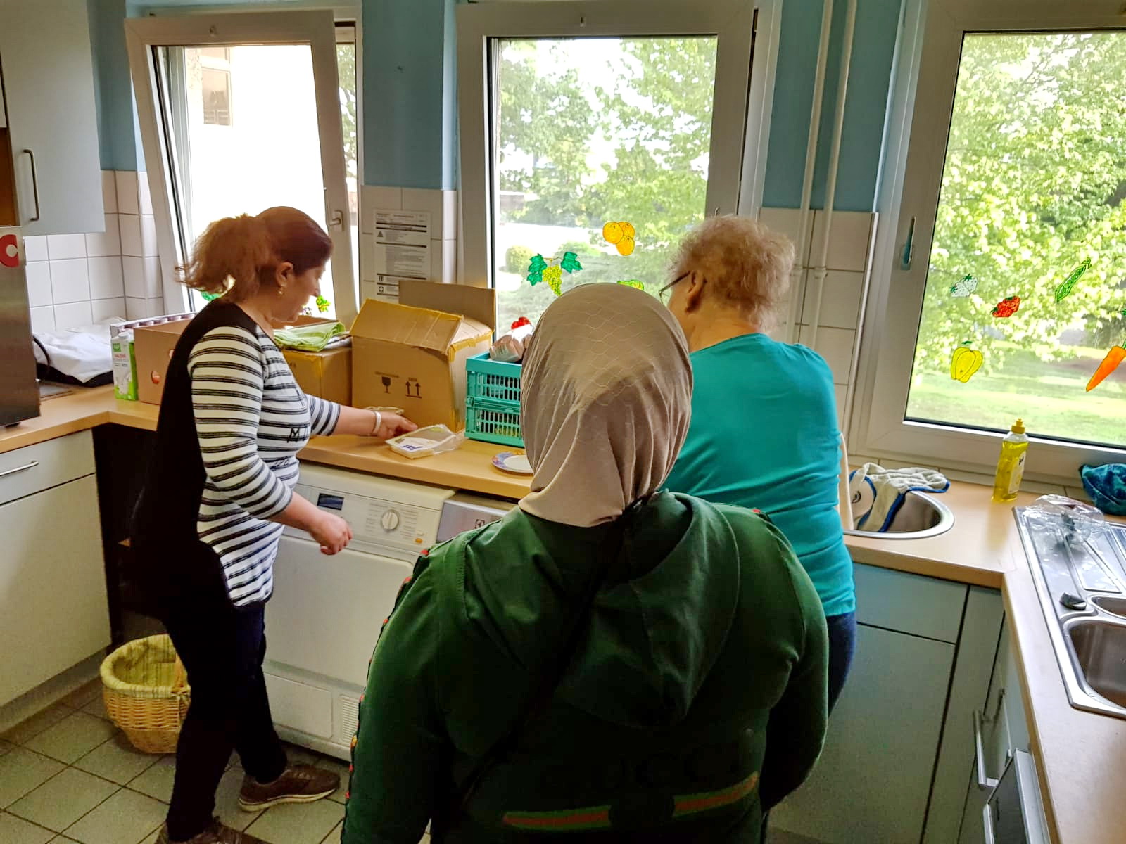 Unser Küchenteam hat die erste Schlacht (erfolgreich) geschlagen