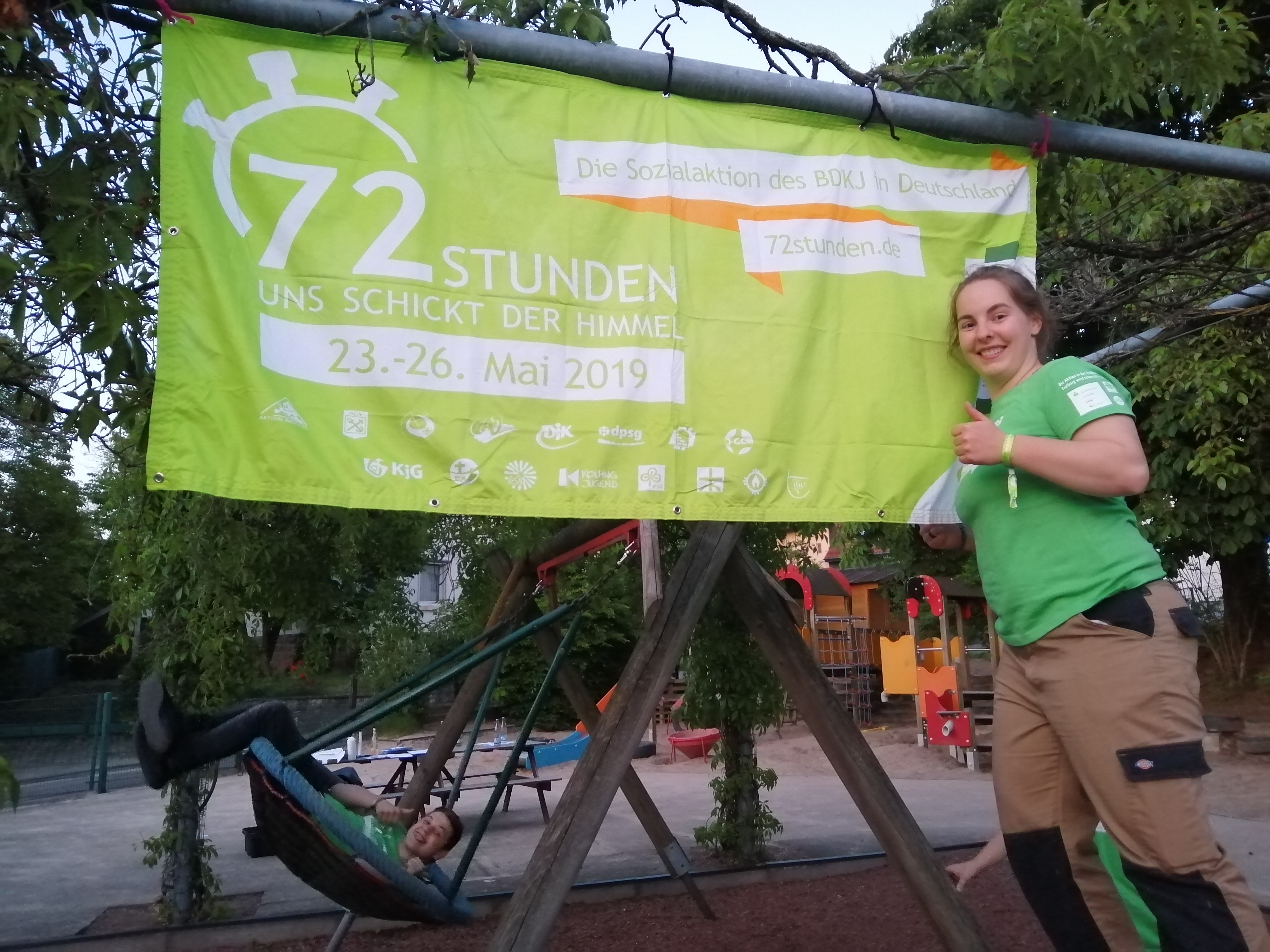Flagge gehisst