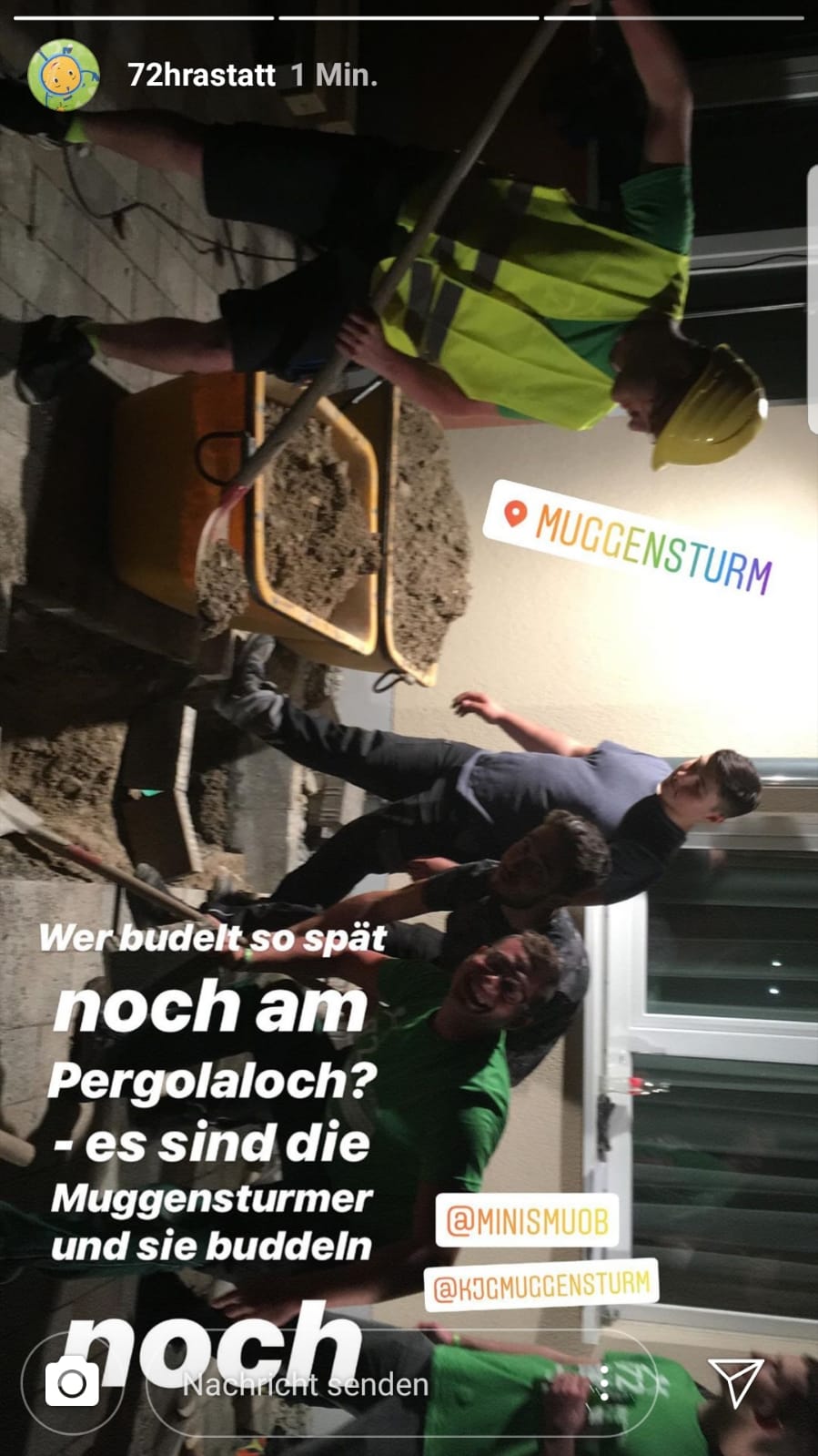 Der Bau der Pergola beginnt!